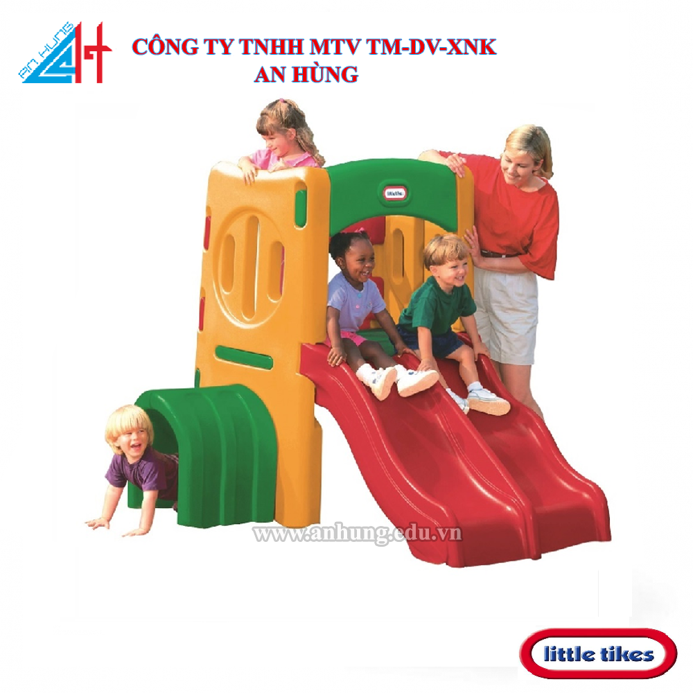 Bộ cầu trượt đôi, hầm chui liên hoàn Little Tikes 426110060