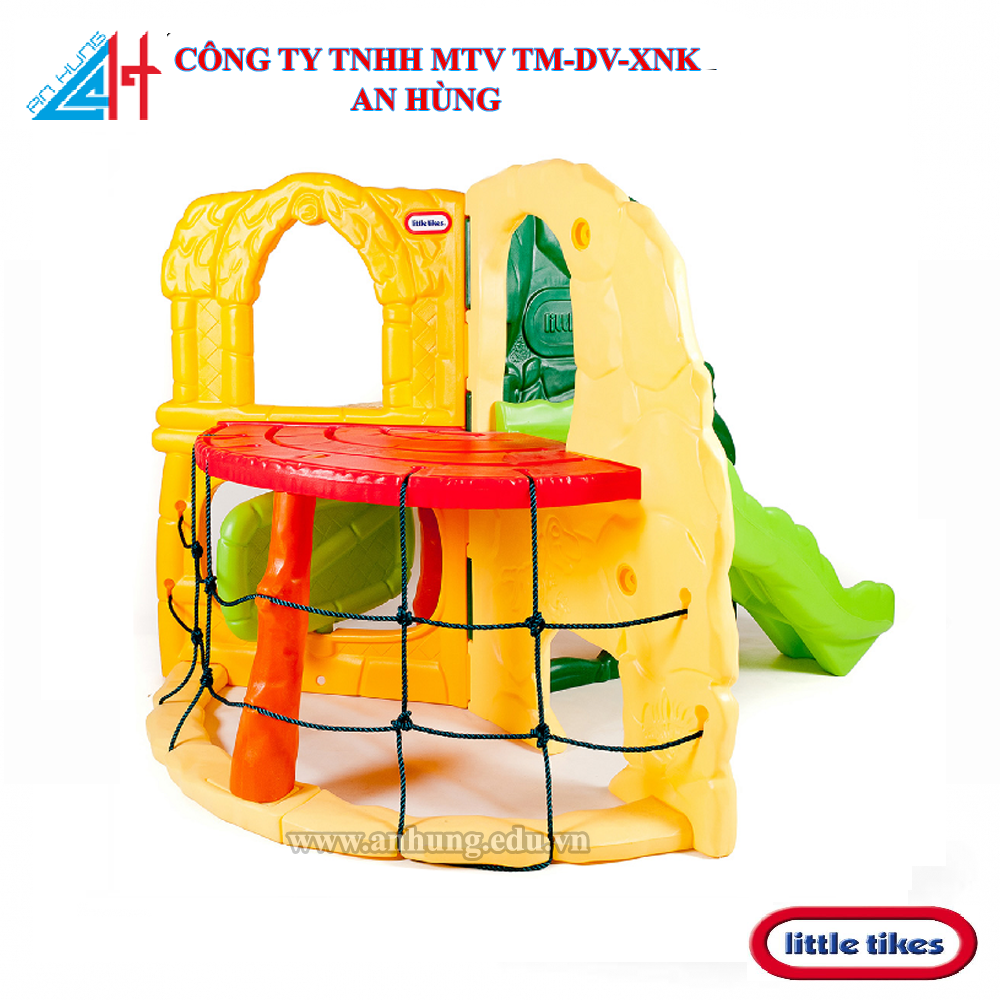 Mô hình rừng xanh cầu trượt, thang leo, hầm chui liên hoàn Little Tikes 