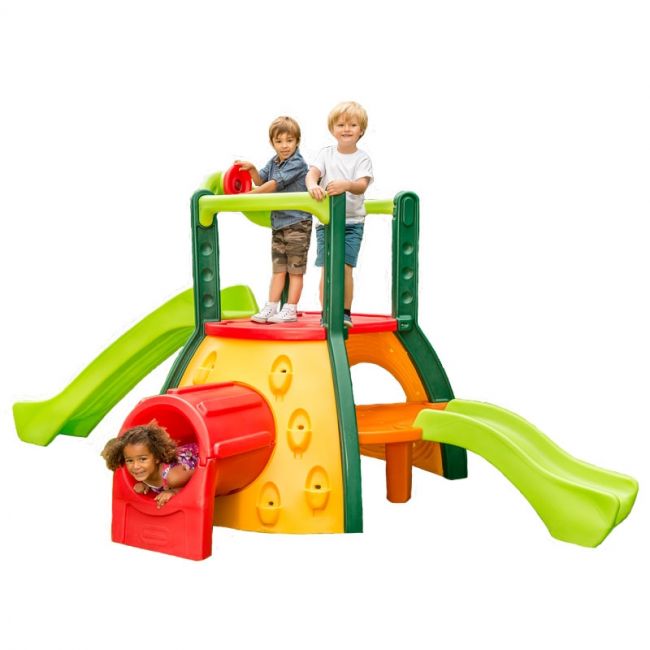 Mô hình leo núi với cầu trượt đôi, hầm chui liên hoàn Little Tikes 445Z00060