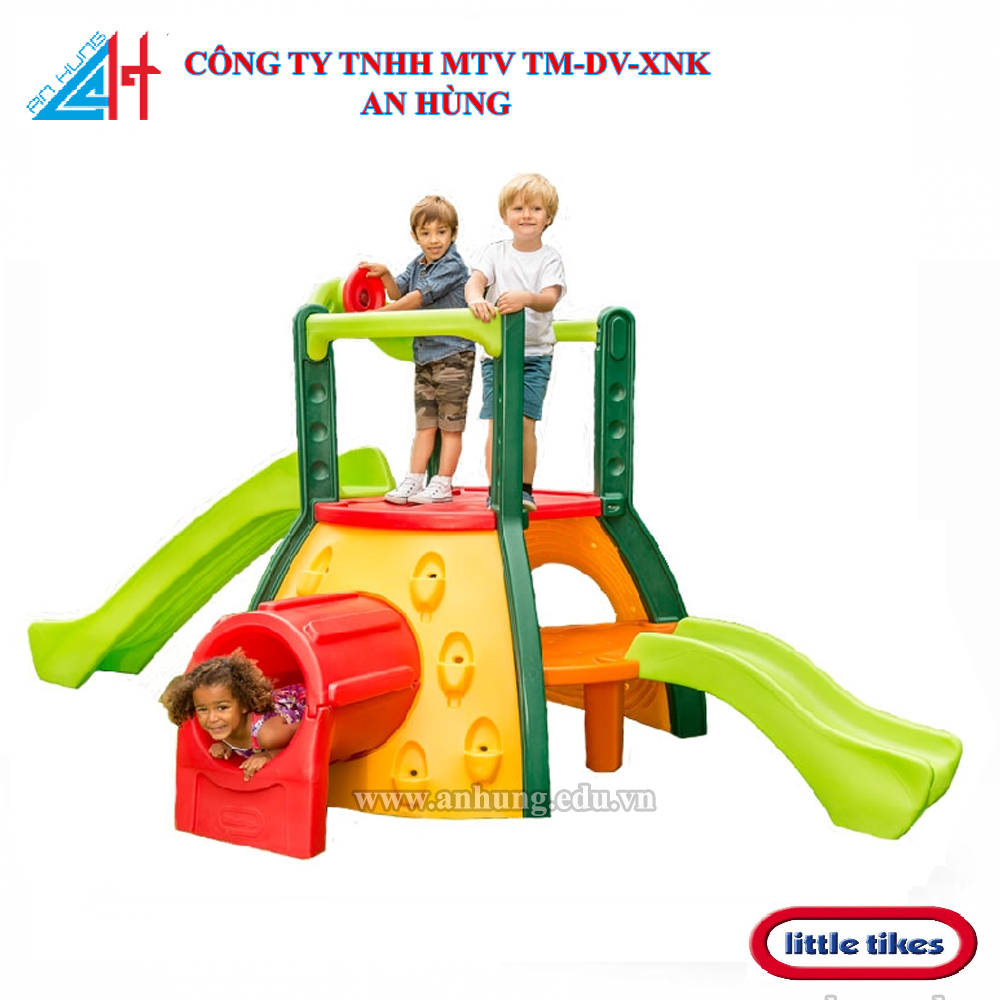 Mô hình leo núi với cầu trượt đôi, hầm chui liên hoàn Little Tikes 445Z00060