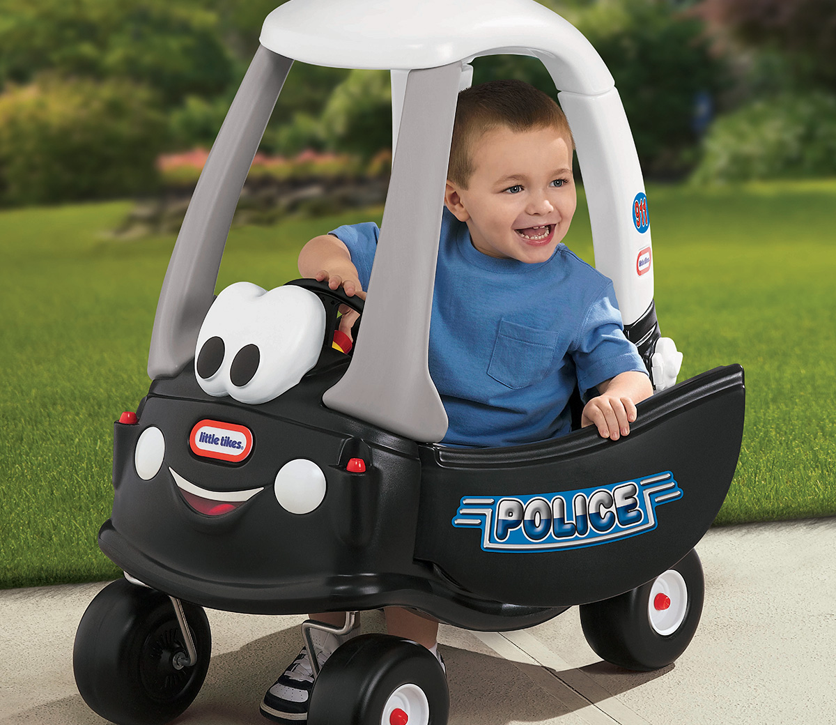 Xe ô tô chòi chân cảnh sát Little Tikes