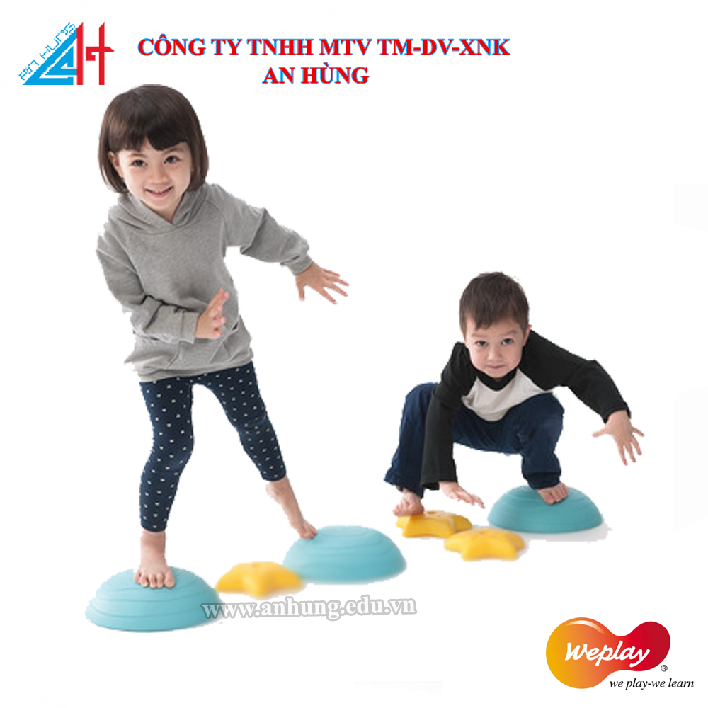 Bộ đi thăng bằng trên khối đá tròn hình ngôi sao đa năng Weplay