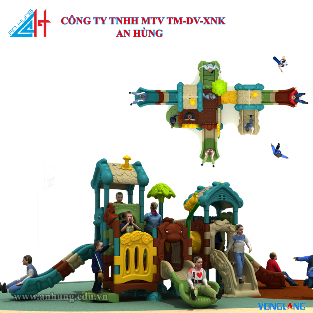 Bộ liên hoàn cầu trượt ngoài trời YL-Y080-05